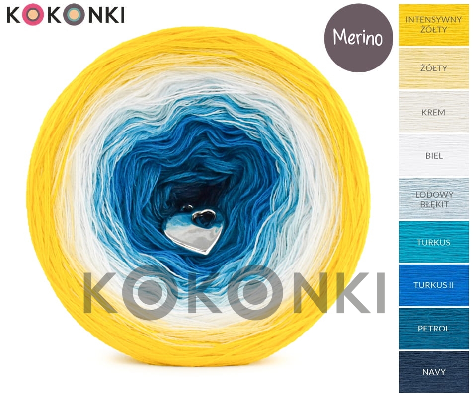 KOKONKI Kokonek 9 barev 4. číslo barvy: Merino 9K 10 - 1400 m
