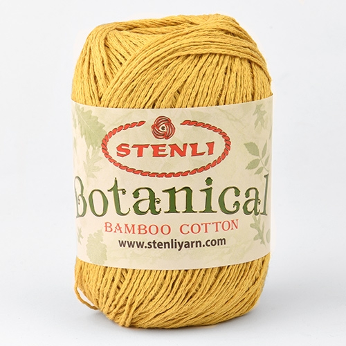 STENLI Botanical - 200 m / 100 g 2. barva: hořčicová, 4. číslo barvy: 18