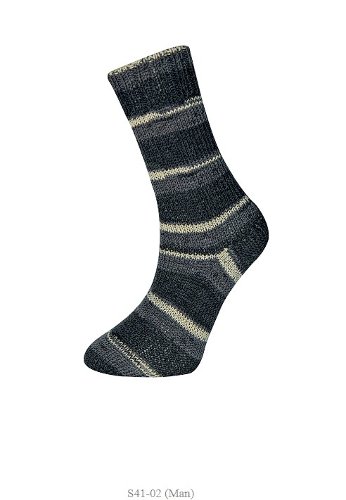 HIMALAYA Wool Socks Print - 400 m / 100 g 4. číslo barvy: 41-02