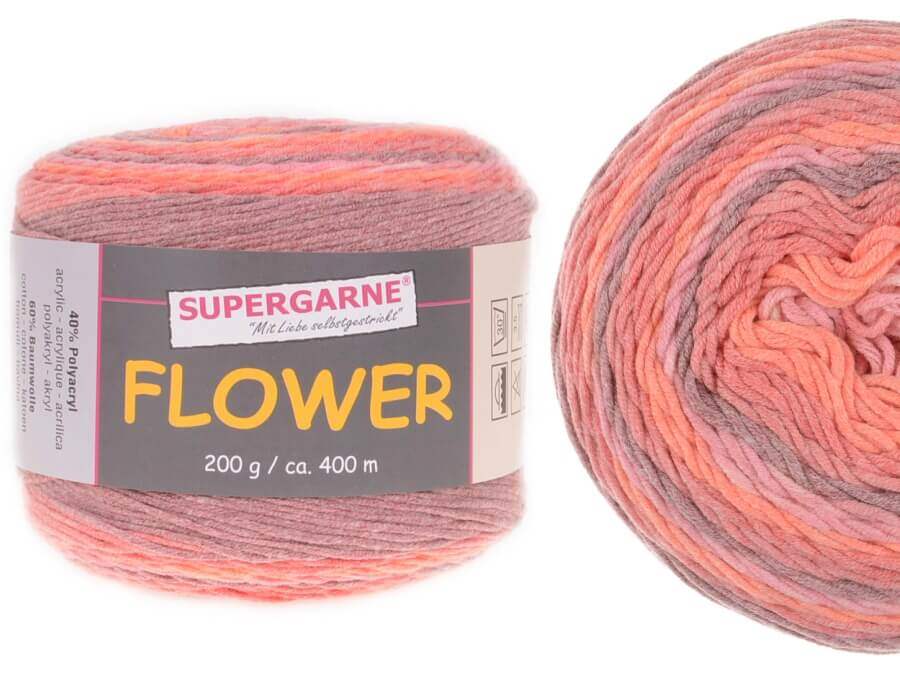 SUPERGARNE Flower - 400 m / 200 g 4. číslo barvy: 235-05