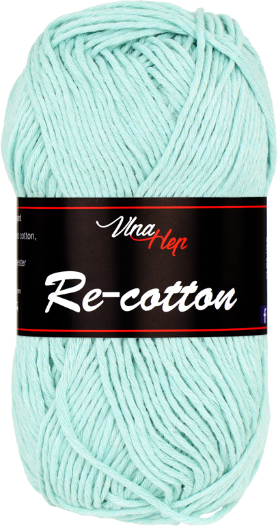 VLNA-HEP Re-cotton - 100 m / 50 g 2. barva: mátová, 4. číslo barvy: 81198