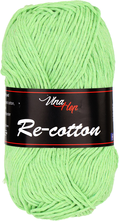 VLNA-HEP Re-cotton - 100 m / 50 g 2. barva: zelená, 4. číslo barvy: 81229