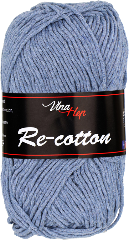 VLNA-HEP Re-cotton - 100 m / 50 g 2. barva: jeansová ( denim ), 4. číslo barvy: 81348