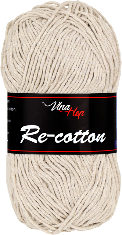 VLNA-HEP Re-cotton - 100 m / 50 g 2. barva: béžová, 4. číslo barvy: 81012