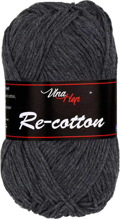 VLNA-HEP Re-cotton - 100 m / 50 g 2. barva: antracitová, 4. číslo barvy: 81030