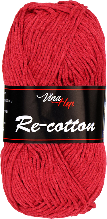 VLNA-HEP Re-cotton - 100 m / 50 g 2. barva: červená, 4. číslo barvy: 81050