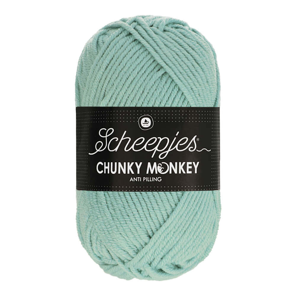 SCHEEPJES Chunky Monkey - 116 m / 100 g 2. barva: jadeitová, 4. číslo barvy: 1820