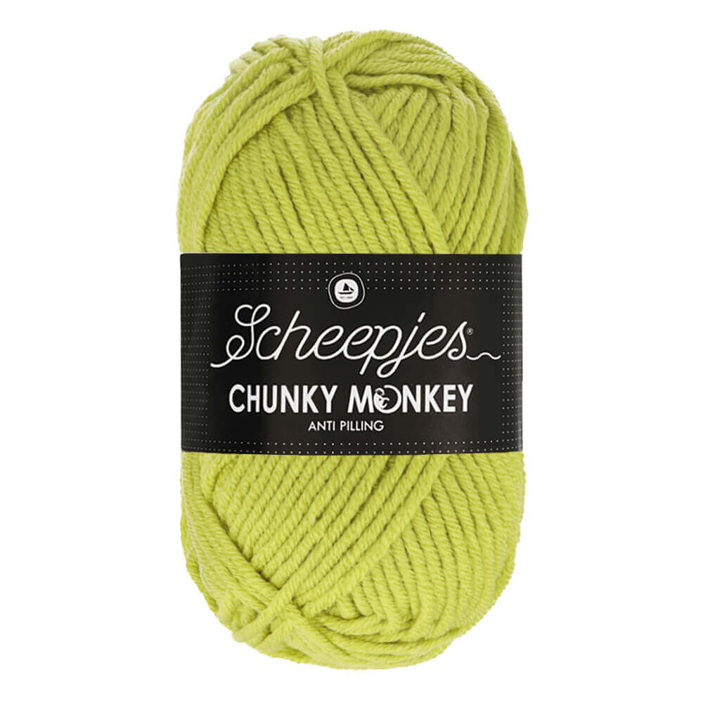SCHEEPJES Chunky Monkey - 116 m / 100 g 2. barva: chartreuse, 4. číslo barvy: 1822