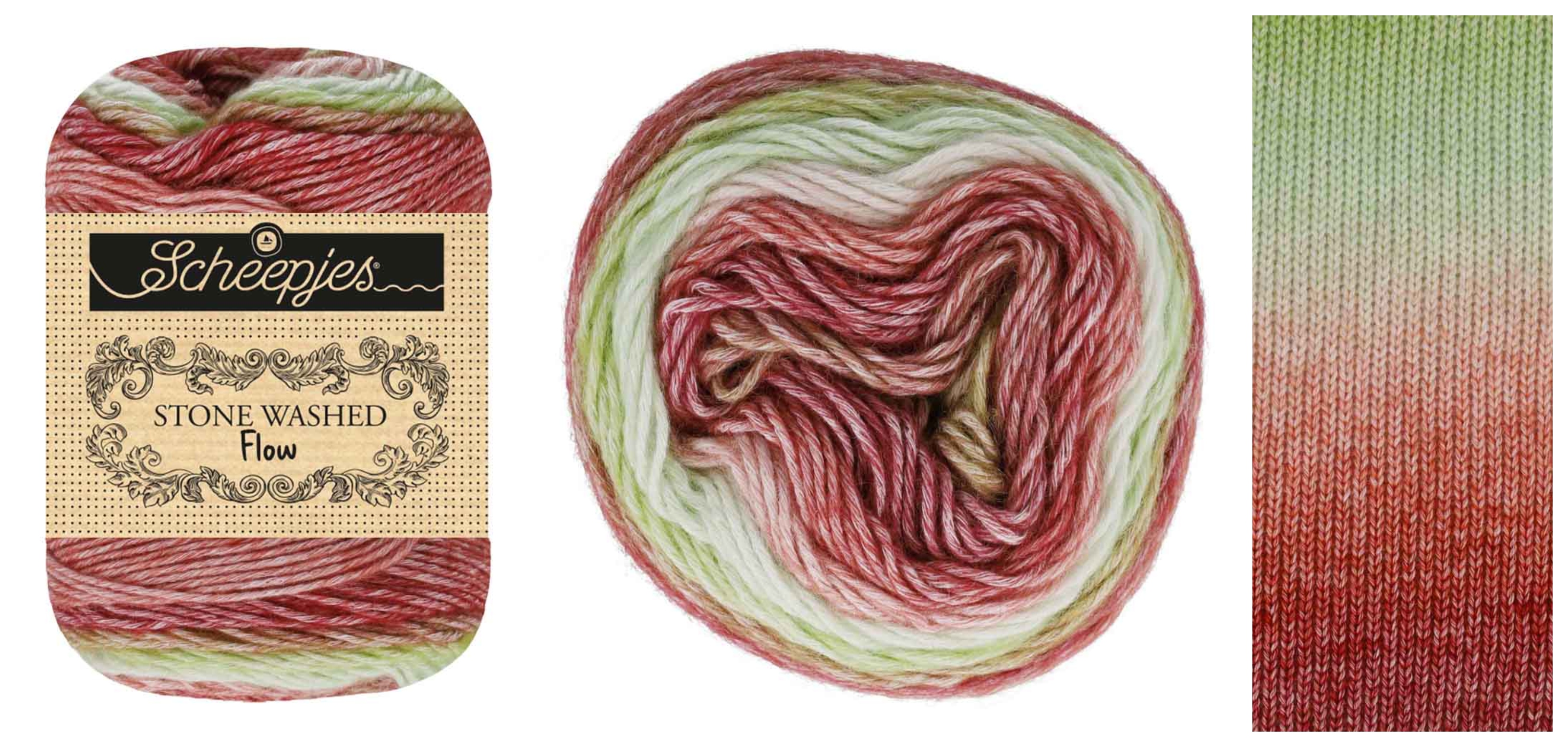 SCHEEPJES Stone Washed Flow - 156 m / 65 g 4. číslo barvy: 17, SCHEEPJES: Yuletide