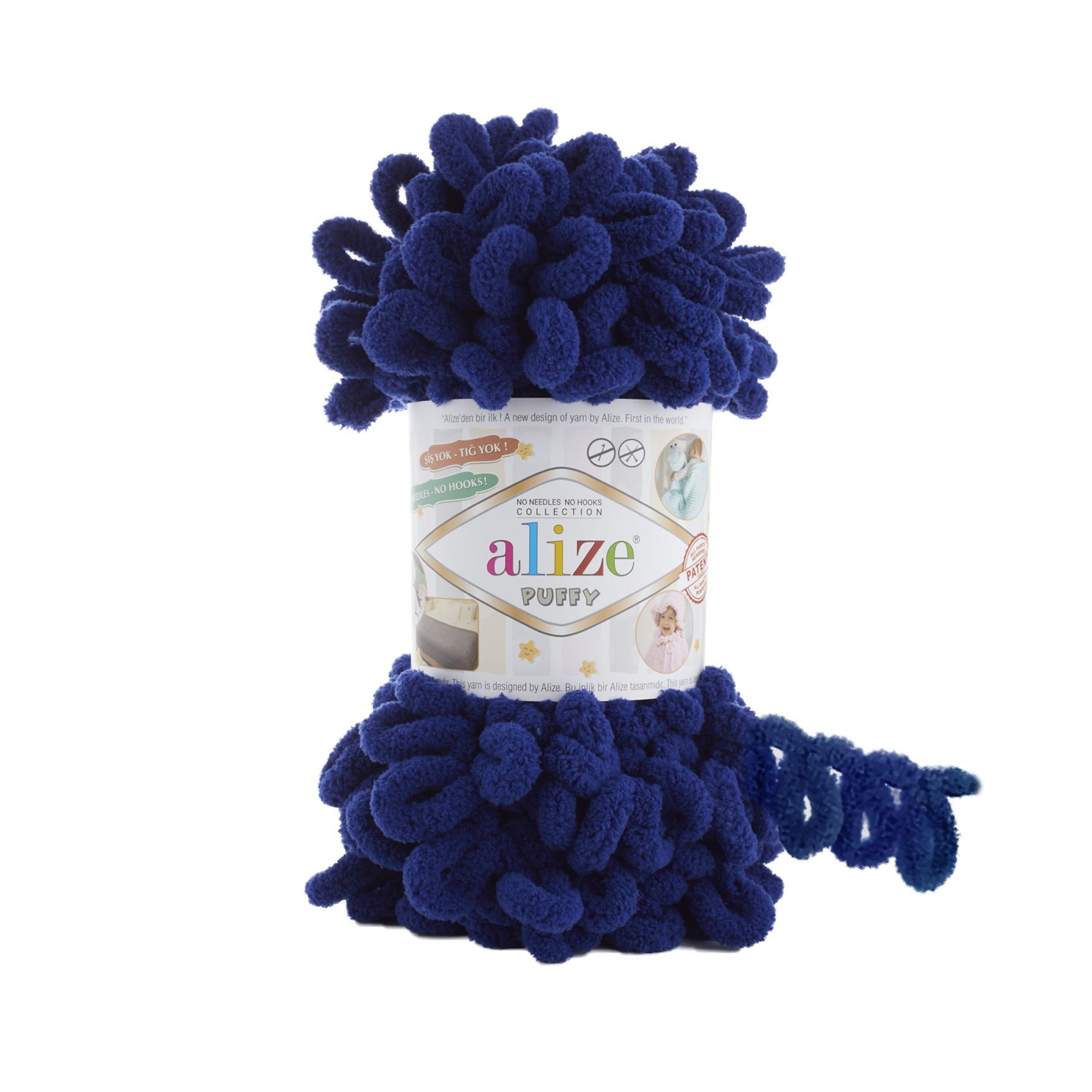 ALIZE Puffy - 9,2 m / 100 g 2. barva: královská, 4. číslo barvy: 360