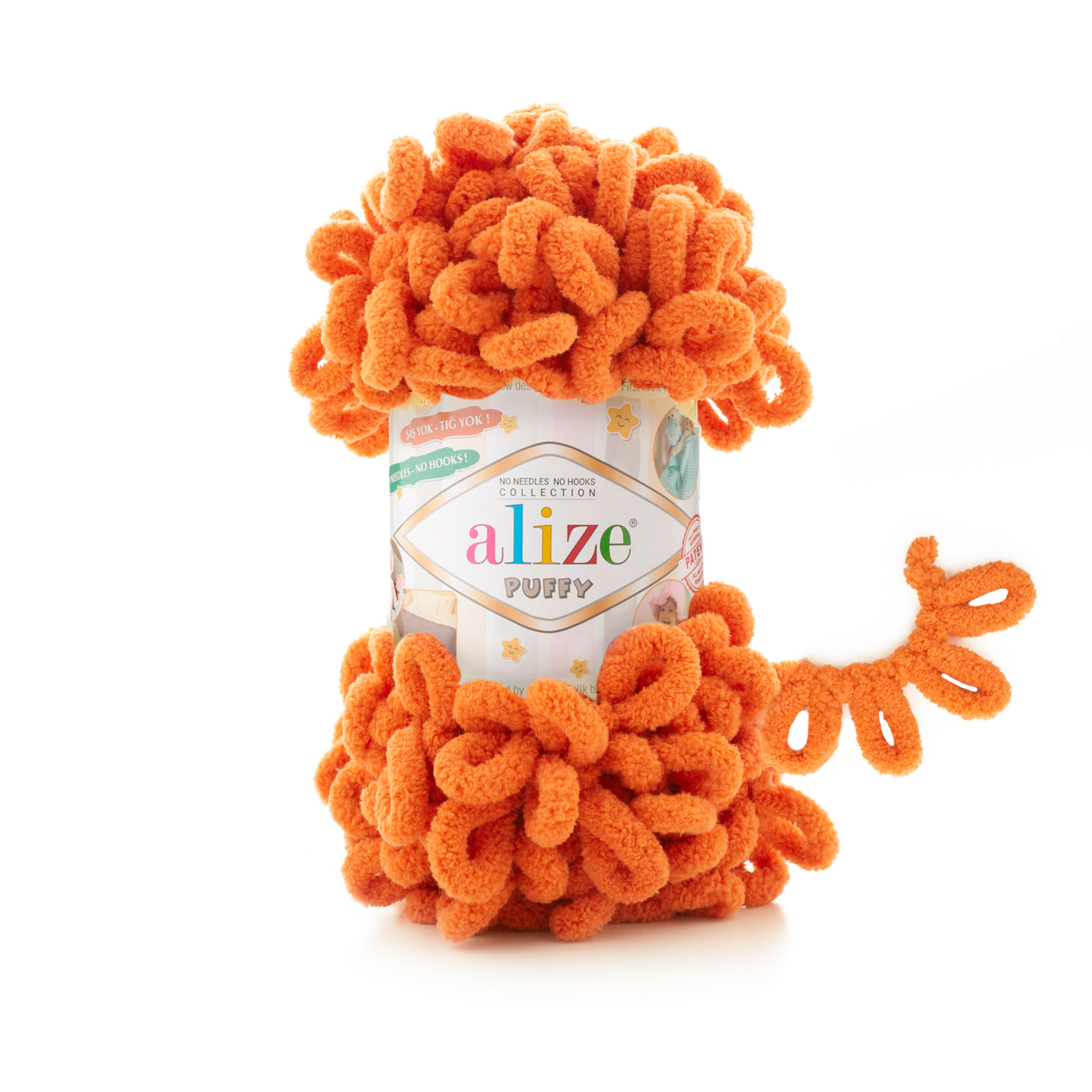 ALIZE Puffy - 9,2 m / 100 g 2. barva: dýňová, 4. číslo barvy: 06