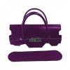 set borsa mini birkin ecopelle viola