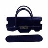 set borsa mini birkin ecopelle blu