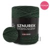 PREMIUM sznurek bawelniany by KOKONKI 5mm rolka 100m swierk