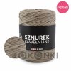 PREMIUM sznurek bawełniany by KOKONKI 5mm rolka 100m ciemny beż