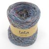 LoLa 60 40 Konfetti Farbverlaufsgarn Bobbel Mandala grau