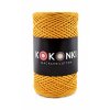 Sznurek Macrame Cotton by Kokonki rolka 200 m kurkuma