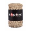 Sznurek Macrame Cotton by Kokonki rolka 200 m ciepły beż