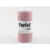 Sznurek skręcany Twist 3mm pudrowy róż