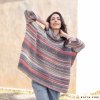 patron tejer punto ganchillo mujer poncho otono invierno katia 8038 486 g