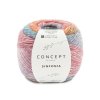 yarn wool sinfonia knit cotton superfine alpaca wool polyamide fuchsia orange turquoise all seasons katia 206 fhd