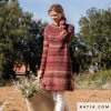 pattern knit crochet woman dress autumn winter katia 6236 7 p