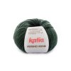 yarn wool merinoaran knit merino superwash acrylic dark green autumn winter katia 66 fhd