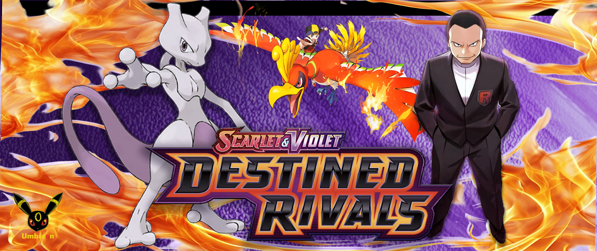 Scarlet & Violet Destined Rivals DRI Giovanni Mewtwo Ho-Oh Team Rocker Garchomp Ethan Misty Psyduck Lapras