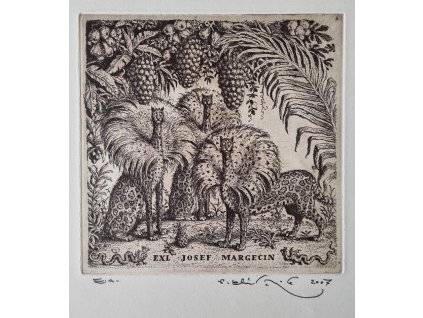 Peter Klúčik - ex libris Josef Margecin
