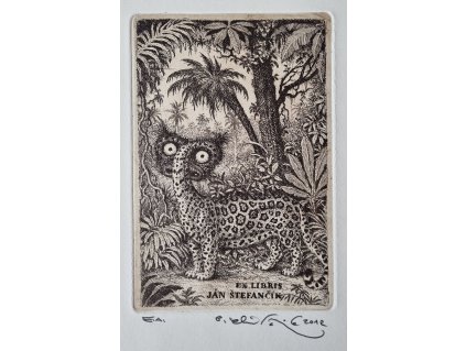 Peter Klúčik - ex libris Ján Štefančík