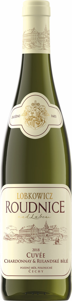 Lobkowicz Roudnice Cuvée Rulandské bílé & Chardonnay 2018, pozdní sběr