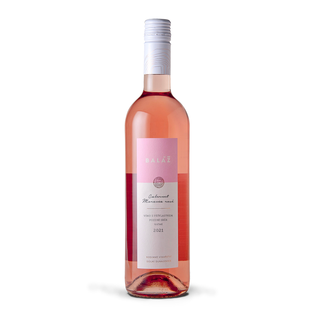 Baláž Cabernet Moravia rosé 2021, pozdní sběr