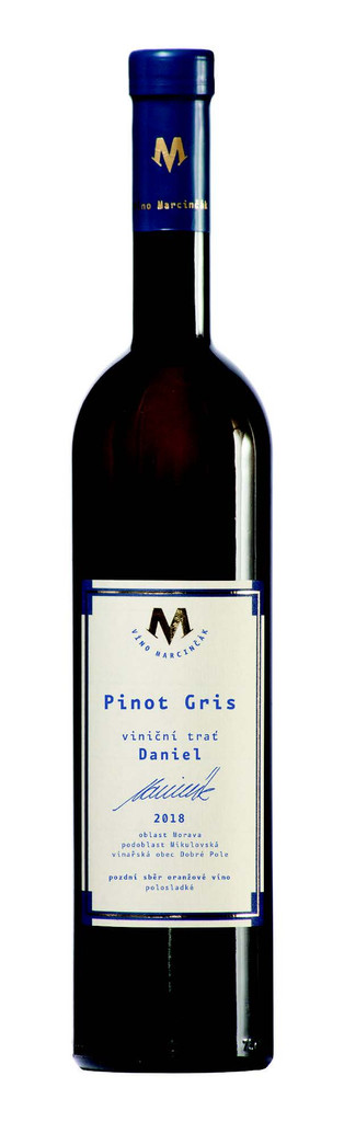 Marcinčák Pinot Gris 2018, pozdní sběr