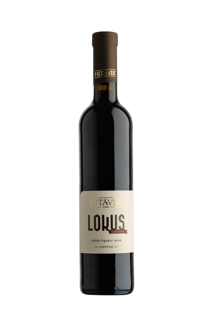 J. Stávek Lokus červený 2017, noble liquer wine