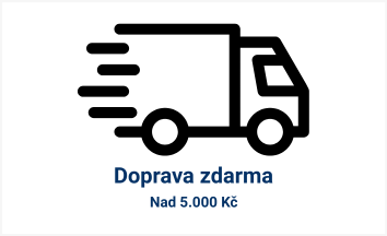 Doprava zdarma nad 5.000 Kč / 259 EUR