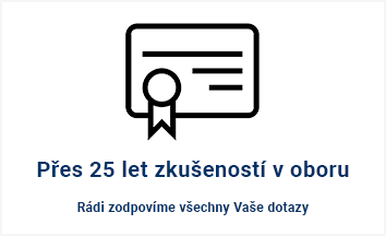 Přes 25 let zkušeností v oboru