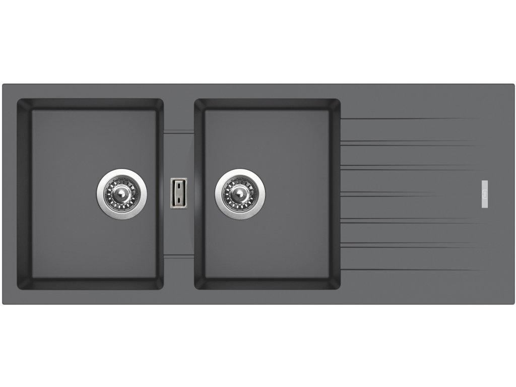 jak-vybrat-drez-do-kuchyne_granitovy-drez-perfecto-1160-duo-titanium