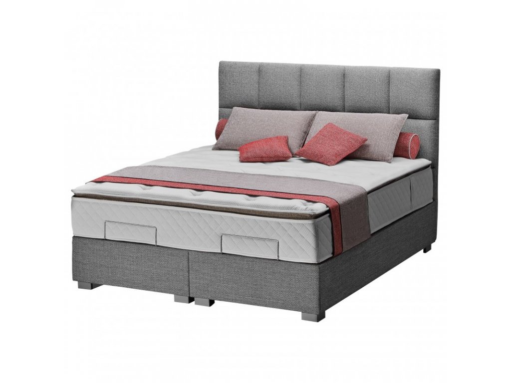 Čalouněná kontinentální postel Verona 200x200 cm