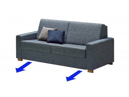 Mechanismus pro snadný pohyb sofa