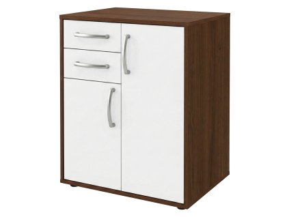 Prádelník 61504 ořech/bílá