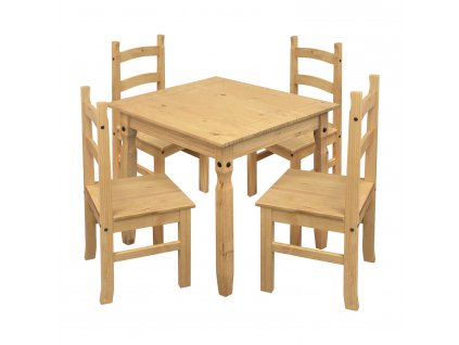 Jídelní stůl 16117 + 4 židle 1627 CORONA 2