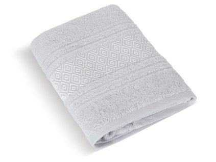 Froté ručník Mozaika 50x100cm 550g světle šedá