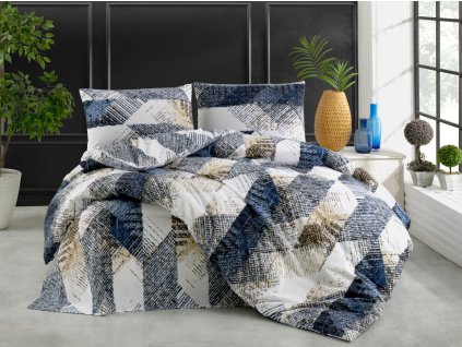 Povlak flanel Laris blue