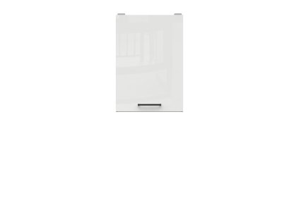 Horní kuchyňská skříňka Junona Line TAFLA G1D/40/57-LP, bílá/bílá křída lesk