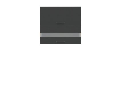 Horní kuchyňská skříňka Semi Line G2O-80/72-OV/O, dub reveal/černá
