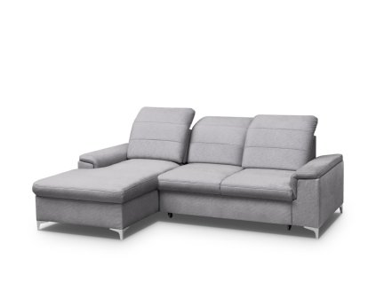 BENETON MINI rohová sedací souprava, levá, látka Světle šedá Zetta 302 Light grey