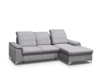 BENETON MINI rohová sedací souprava, pravá, látka Světle šedá Zetta 302 Light grey