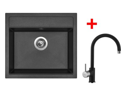 4289548 8596142048786 sinks solo 560 metalblack vitalia gr