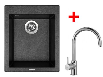 4289196 8596142046706 sinks cube 410 metalblack vitalia