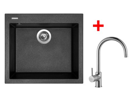 4289218 8596142046751 sinks cube 560 metalblack vitalia